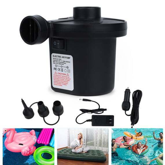 Luftpumpe für aufblasbare Gegenstände, Luftmatratze, Luftbett, Pool, Spielzeug, Floß, Boot, elektrische Pumpe für aufblasbare Gegenstände (AC/DC-Pumpe (50 W))
