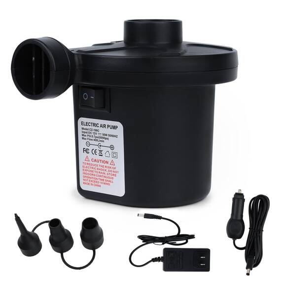 Luftpumpe für aufblasbare Gegenstände, Luftmatratze, Luftbett, Pool, Spielzeug, Floß, Boot, elektrische Pumpe für aufblasbare Gegenstände (AC/DC-Pumpe (50 W))
