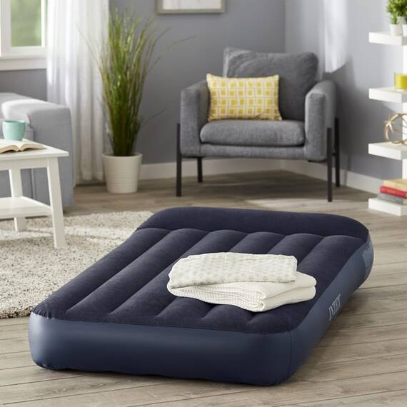 Intex Dura Beam Standard Pillow Rest Classic Airbed with Internal Pump