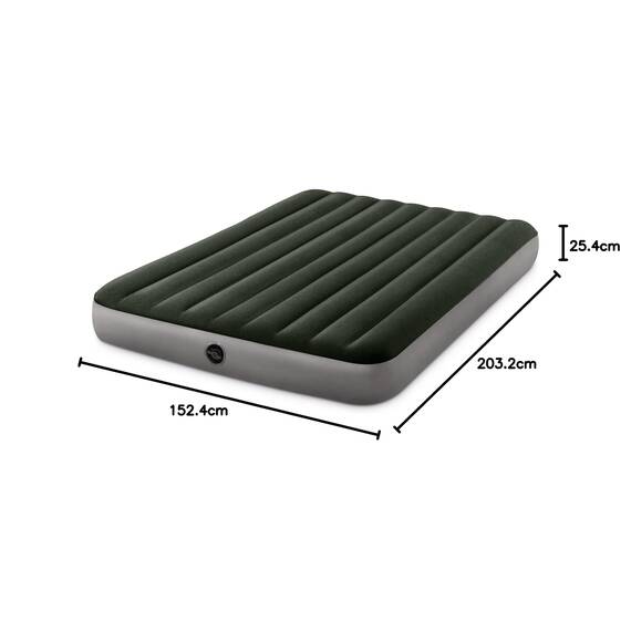 Intex 64109E Dura-Beam Standard Prestige Luftmatratze: Fiber-Tech – Queen-Size-Größe – 25,4 cm Betthöhe – 272,2 kg Tragkraft – Pumpe separat erhältlich