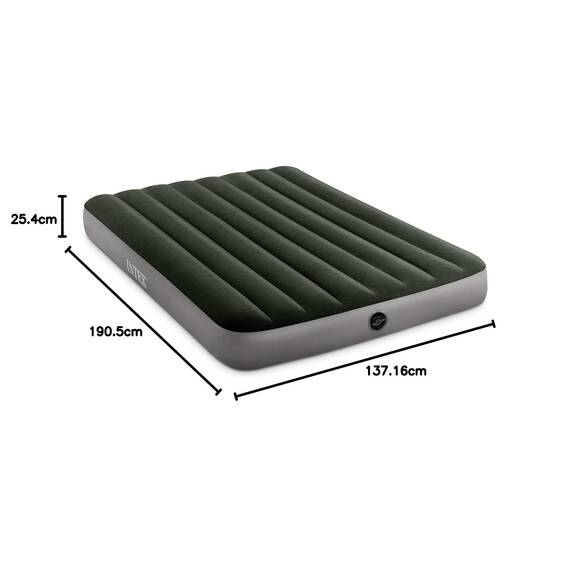 Intex 64108E Dura-Beam Standard Prestige Luftmatratze: Fiber-Tech – volle Größe – 25,4 cm Betthöhe – 272,2 kg Tragkraft – Pumpe separat erhältlich