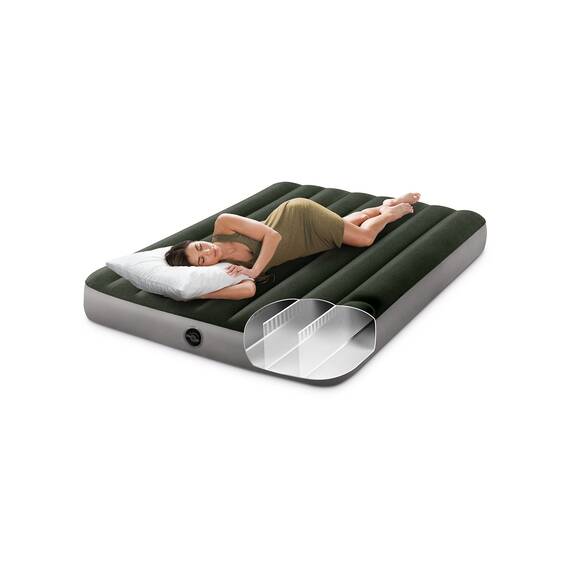 Intex 64108E Dura-Beam Standard Prestige Luftmatratze: Fiber-Tech – volle Größe – 25,4 cm Betthöhe – 272,2 kg Tragkraft – Pumpe separat erhältlich
