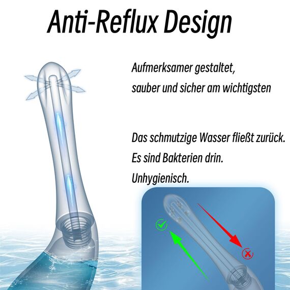 AllesCosy Analdusche Männer & Frauen 100% Silikon Enema 230ml,Anti-Rückfluss Analdusche für analverkehr, Anal Einlauf zur Darmreinigung Mit Klistier, Intimdusche