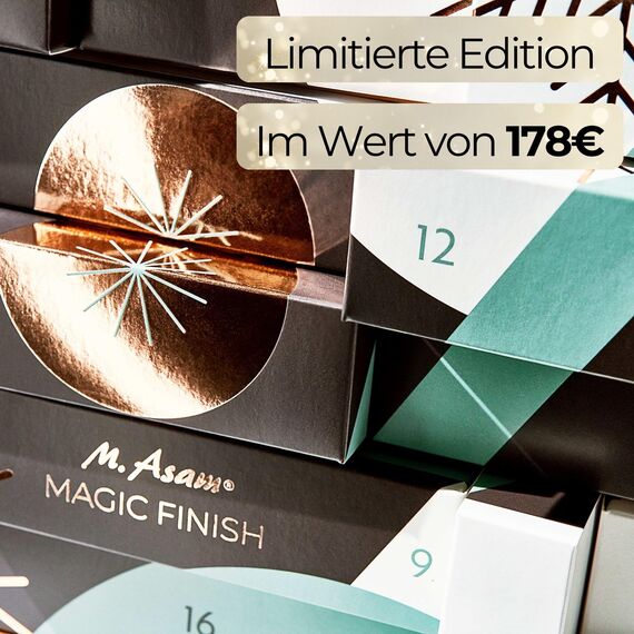 M. Asam MAGIC FINISH Adventskalender 2024 – Beauty Produkte im Wert von 178€, Vorfreude auf Weihnachten mit 24 Beauty-Momenten, Weihnachtskalender mit Make-up Produkten wie Foundations & vieles mehr