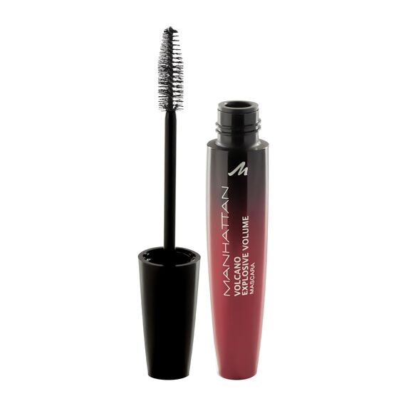Manhattan Volcano Mascara, Wimperntusche für unschlagbares Volumen und maximale Farb-Definition der Wimpern, Farbe Black 1010N, 1 x 10ml