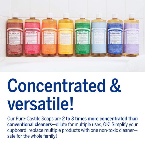 Dr. Bronner Magic Soaps Pure-Kastilien Seife, 18-in-1 Hemp Tea Tree, 32-Unze