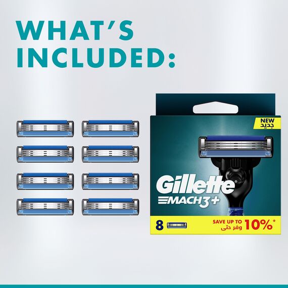 Gillette Mach3 Klingen , 8 Stück ( 1er Pack )