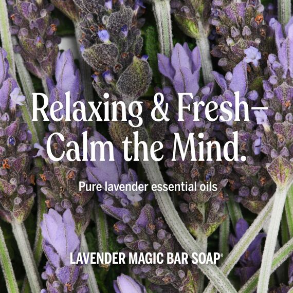 Dr. Bronner's Bio Lavendel Pure Castile Bar Seife, 2er Pack (2 x 140 g)