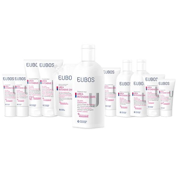 EUBOS UREA INTENSIVE CARE | 3% UREA Körperlotion | Feuchtigkeitspflege für trockene, juckende Haut | Wirkt beruhigend und lindert Juckreiz | Hautverträglichkeit dermatologisch bestätigt | 200ml