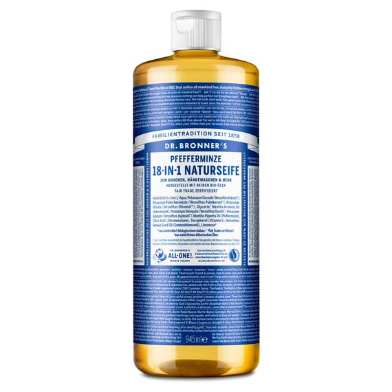 Dr. Bronner's - Flüssigseife- Naturseife - Pfefferminze - 945 ml