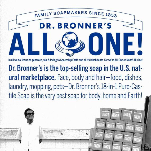 Dr. Bronners Bar Peppermint 140 gram (Seife)