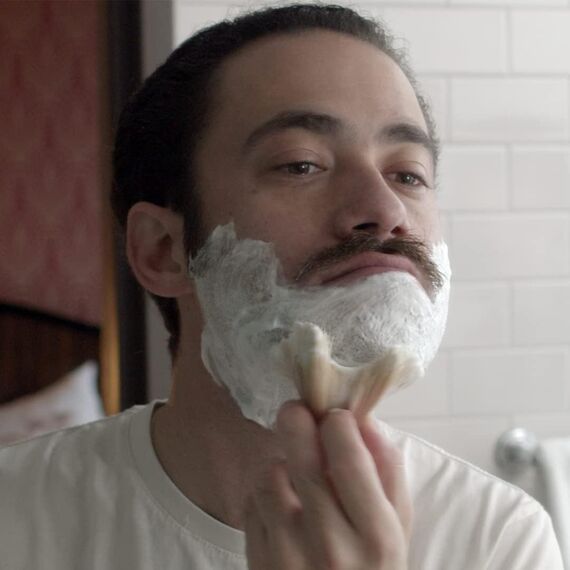 Proraso Rasierpinsel, Professioneller Rasurpinsel mit Naturborsten und verchromtem Kunststoffgriff für die Verwendung mit Proraso Rasiercreme, Made in Italy