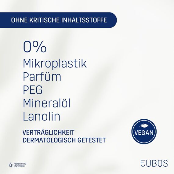 Eubos 5% UREA Handcreme für trockene Haut Hautvertäglichkeit dermatologisch bestätigt, Verbesserung Hydratationsfähigkeit der Haut, Spezial-Pflegecreme, 75 ml