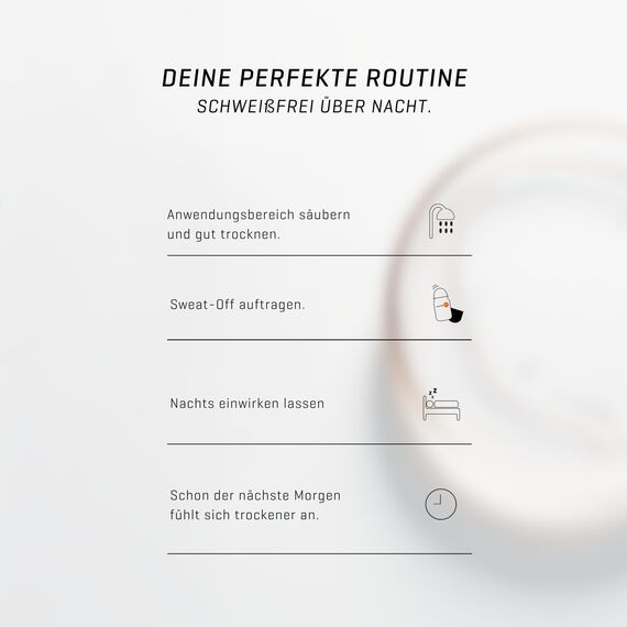 Sweat-Off Antitranspirant Roll On 50ml gegen Schwitzen | Deo Roller gegen Schweiß | Antiperspirant für Männer und Frauen, 1er Pack