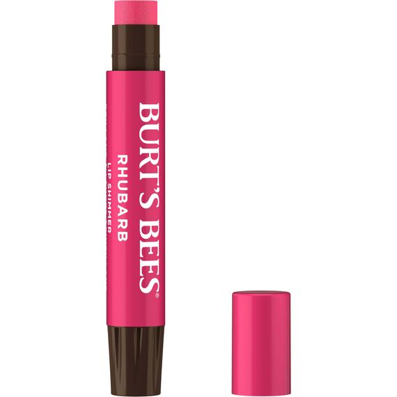 Burt's Bees Lip Shimmer for Women, Rhubarb, 0.09 Ounce