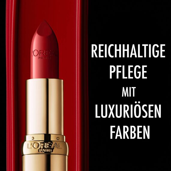 L'Oréal Paris Pflegender Lippenstift mit Satin Finish, Argan-Öl und Vitamin E, Color Riche Satin, Nr. 303 Rose Tendre, 1 x 4,3 g