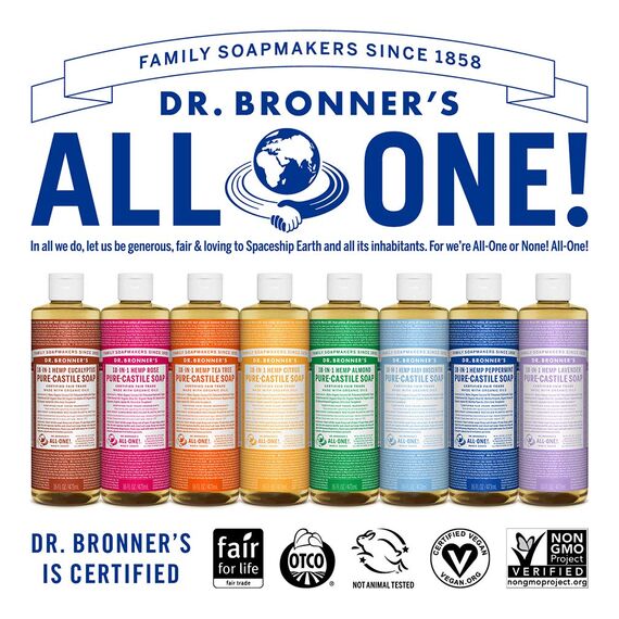 Dr. Bronner's Liquid Soap Citrus, Fl?ssigseife Zitrus Orange 473 ml