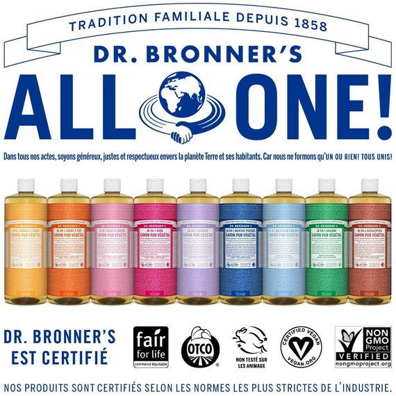 Dr. Bronner's 18-in-1 Naturseife Pfefferminze 240ml