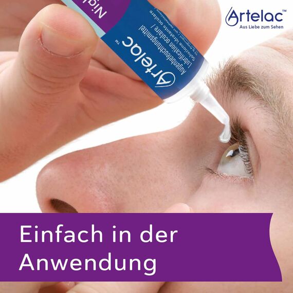 Artelac NighttimeGel - Augengel bei trockenen Augen - Der Schutz zur Nacht - bei allen Formen des trockenen Auges - intensive Augenbefeuchtung - Ergänzung zu Augentropfen (3 x 10 g)