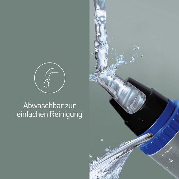 Panasonic ER-GN30-K503 Nass/Trocken Nasen- und Ohrhaartrimmer für Männer, hypoallergene Zweifachklinge, Vortex-Reinigungssystem, kabellos, Schwarz