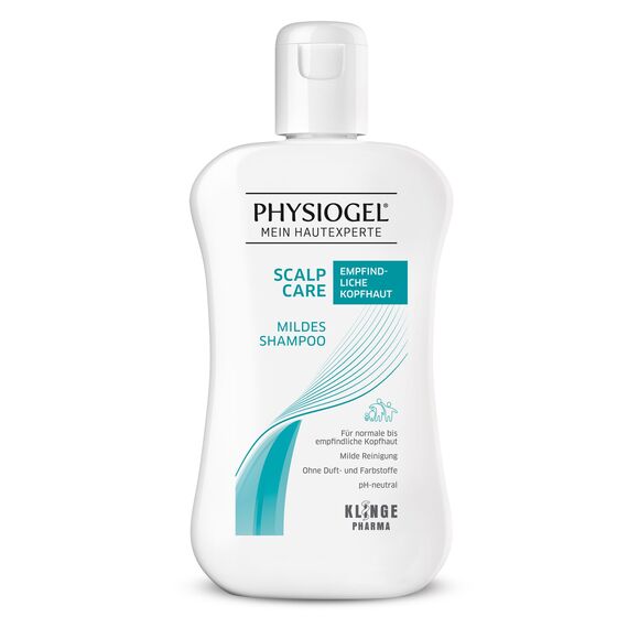 PHYSIOGEL Scalp Care Mildes Shampoo 250 ml - milde Reinigung und Pflege speziell für empfindliche Kopfhaut - Feuchtigkeitsshampoo für den täglichen Bedarf