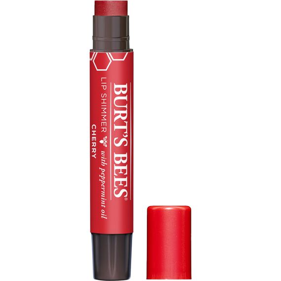 Burt´s Bees Tinted Lip Shimmer Cherry (Lippgloss, für glänzendes finish, mit Pfefferminzgeschmack, Pflege, natürliche Inhaltsstoffe) 500235