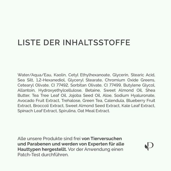 PLANTIFIQUE Koreanische Gesichtsmaske mit Avocado, Fango & Superfoods 100g - Tonerde Maske Körper und Gesicht Anti Pickel Poren Mitesserentferner - Korean Clay Face & Body Mask