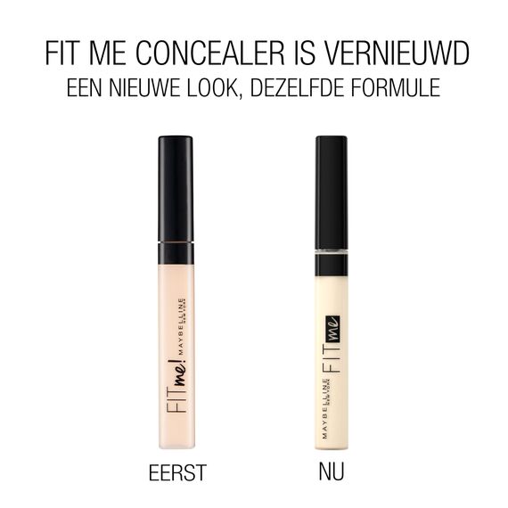 Maybelline Fit Me! Concealer Nr. 10 Light, flüssiger Concealer, kaschiert Hautunebenheiten, hellt dunkle Stellen im Gesicht auf, für wache Augen und einen makellosen Teint, 6,8 ml