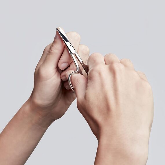 ZWILLING Nagelschere (Leicht gebogene Schneide, Schere für Hände und Füße, hypoallergen), Poliert, Silber, 90 mm