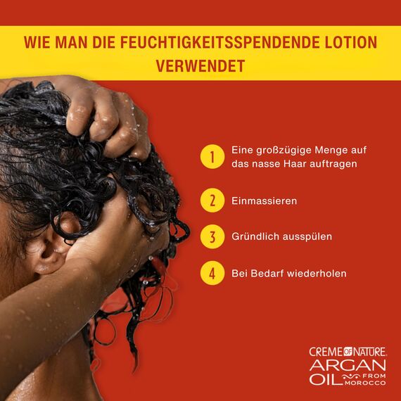Creme Of Nature Arganöl Cremige Feuchtigkeitsspendende Haarlotion, 250 ml