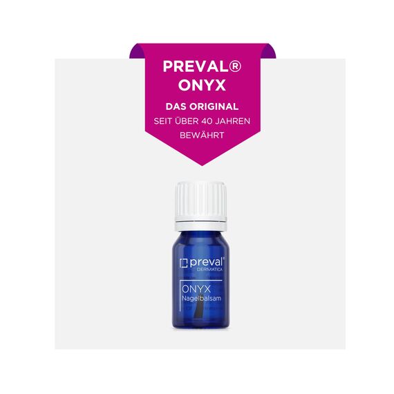 preval® ONYX 10 ml | Das Original | Medizinischer Nagelhärter & Nagelaufbauserum | Schutz & Stärkung brüchiger Nägel & trockener Nagelhaut | ölfrei – ideal als Unterlack