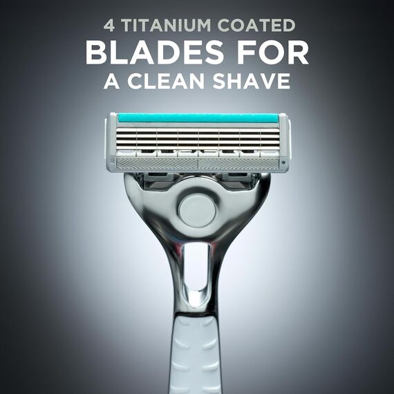 Wilkinson Sword Quattro Titanium Sensitive Klingen Titanium Sensitive. 4 Stück 4 Stück.