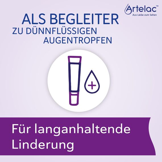 Artelac NighttimeGel - Augengel bei trockenen Augen - Der Schutz zur Nacht - bei allen Formen des trockenen Auges - intensive Augenbefeuchtung - Ergänzung zu Augentropfen (1 x 10 g)