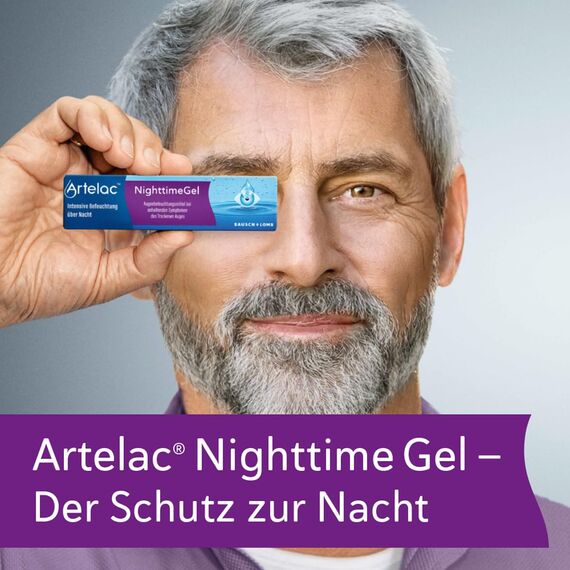 Artelac NighttimeGel - Augengel bei trockenen Augen - Der Schutz zur Nacht - bei allen Formen des trockenen Auges - intensive Augenbefeuchtung - Ergänzung zu Augentropfen (1 x 10 g)