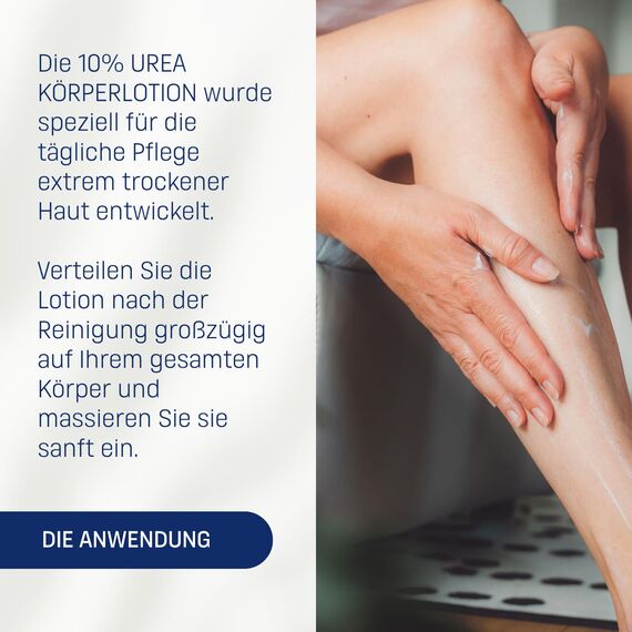 Eubos | 10% UREA Körperlotion | 200ml | für trockene Haut | Hautvertäglichkeit dermatologisch bestätigt | Verbesserung Hydratationsfähigkeit der Haut | Spezial-Pflegecreme