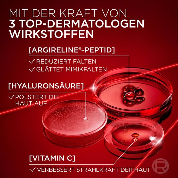L'Oréal Paris Serum, Revitalift Laser, Anti-Aging Gesichtspflege mit 3-fach Wirkung, Mit Hyaluronsäure, 30 ml