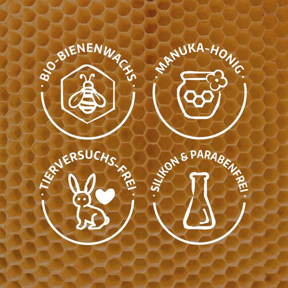 MANUKA Honig Lippenbalsam für trockene, entzündete Lippen - auch bei Herpes