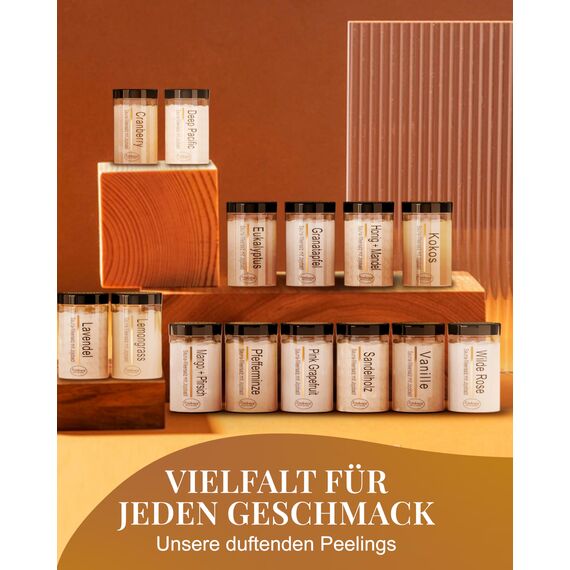 Frankonia BATH & SPA Sauna Salz Peeling Vanille – 400 g Meersalz-Körperpeeling mit Jojobaöl & Vitamin E – Dusch- & Body Scrub für alle Hauttypen – Vegan & ohne Parabene