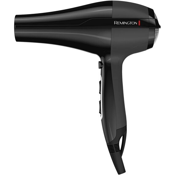 Remington Haartrockner Profi Ionen Pro-Air (2300 W, 130km/h, leistungsstarker & langlebiger AC-Motor mit echter Kaltstufe, 3 Heiz- und 2 Gebläsestufen, zwei Stylingdüsen + Diffusor), AC5999
