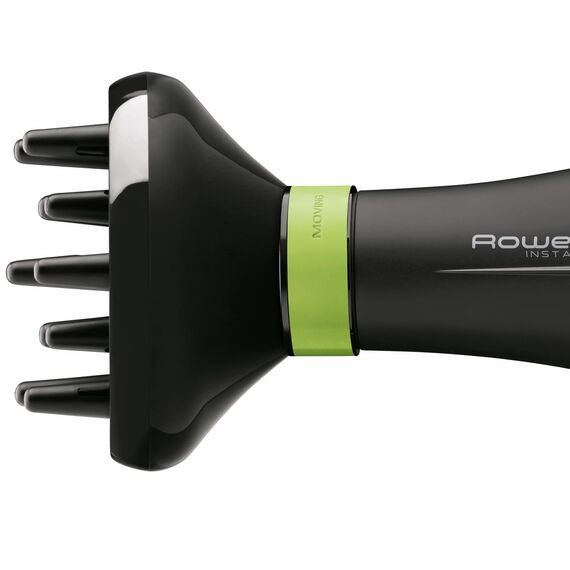 Rowenta CV6030 Haartrockner Eco Intelligence Instant Dry | Luftstrom-Booster (Wackeldüse) für breit gefächerten Luftstrom | 1500 W | 3 Temperaturen | 2 Geschwindigkeiten | Kaltstufe, Schwarz