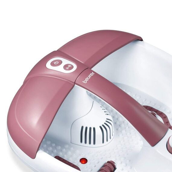 Beurer FB 35 Fußbad mit Vibrations- & Sprudelmassage für deine Füße, Aroma-Therapie-Anwendung, Wassertemperierung, Magnetfeld-Anwendung, 3 wechselbare Pediküre-Aufsätze, 1 Stück (1er Pack)