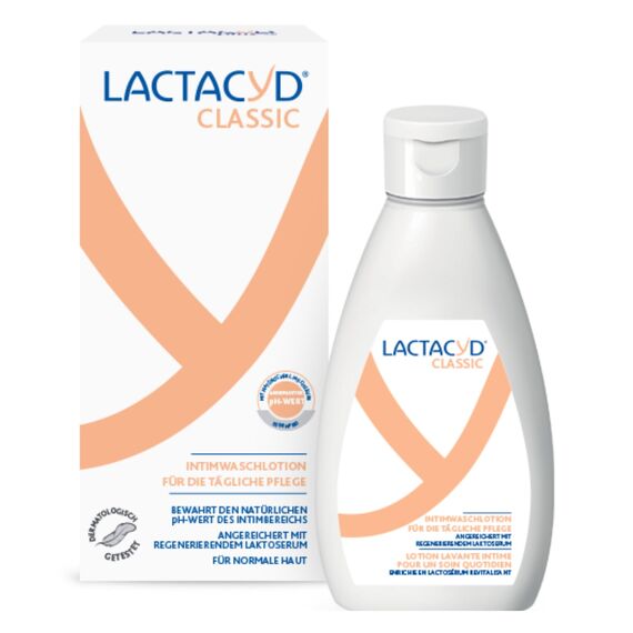 Lactacyd® Classic Intimwaschlotion – Mit angepasstem pH-Wert und natürlicher L-Milchsäure – Klinisch geprüft & bestätigt – 200 ml