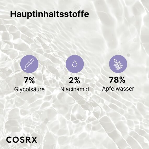 COSRX AHA 7 Whitehead Power Liquid, 100 ml, Whitehead Remover, Glycolsäure 7%, AHA Peeling, Porenminimizer, frei von Tierversuchen, Parabenen, Korean Skincare