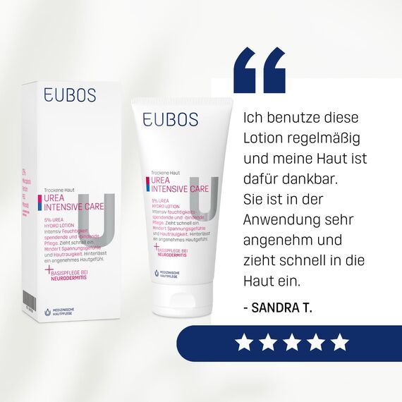 Eubos | 10% UREA Hydro Repair Lotion | 150ml | für trockene Haut | Hautvertäglichkeit dermatologisch bestätigt | Verbesserung Hydratationsfähigkeit der Haut | Spezial-Pflegecreme