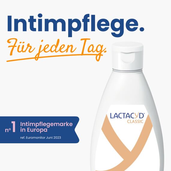 Lactacyd® Classic Intimwaschlotion – Mit angepasstem pH-Wert und natürlicher L-Milchsäure – Klinisch geprüft & bestätigt – 200 ml
