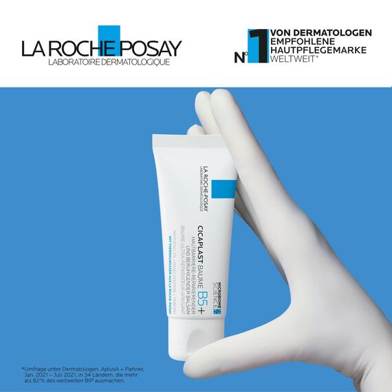 La Roche Posay Reparierende Wundsalbe für geschädigte, irritierte Haut, Für Körper, Gesicht und Lippen, Mit Dexpanthenol, Tribioma und Thermalwasser, Cicaplast Baume B5+, 40 ml