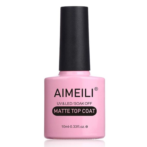 AIMEILI No Wipe Matte Top Coat Überlack UV LED Gellack Gel Nagellack Gel Nail Polish 10ml
