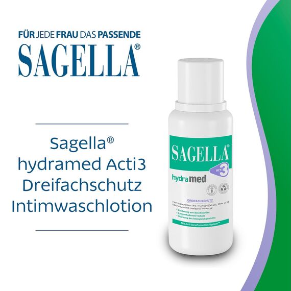 Sagella® Hydramed Intimwaschlotion, für Frauen in allen Lebensphasen mit erhöhtem Infektionsrisiko 100 ml