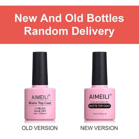 AIMEILI No Wipe Matte Top Coat Überlack UV LED Gellack Gel Nagellack Gel Nail Polish 10ml