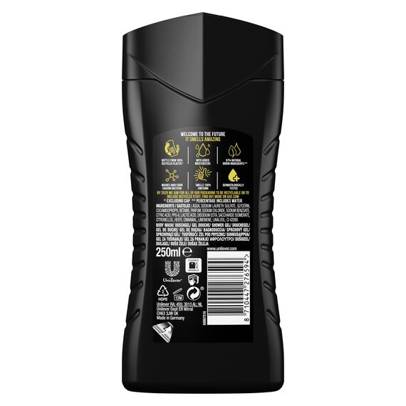 Axe 3-in-1 Duschgel & Shampoo Alaska für langanhaltende Frische und Duft nach der Dusche dermatologisch getestet 250 ml